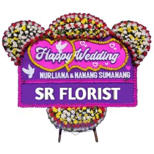 Bunga Papan Happy Wedding SHW1