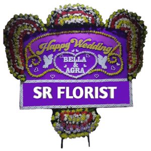 Bunga Papan Happy Wedding SHW2