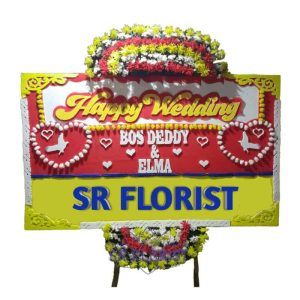 Bunga Papan Happy Wedding SHW5